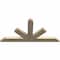 Ekena Millwork Saratoga Rough Sawn Timber Gable Bracket, Douglas Fir, 48"W x 24"H x 2"D x 4"F, 12/12 Pitch GBW048X24X0204SAR00RDF - alternate 5